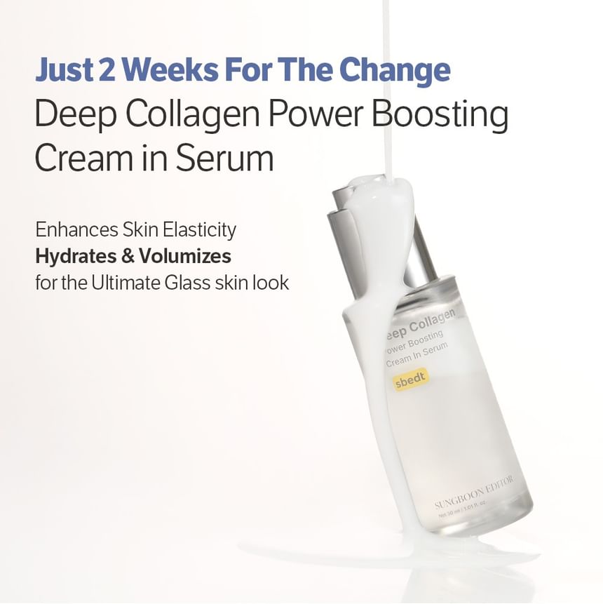 Deep Collagen Power Boosting Cream In Serum